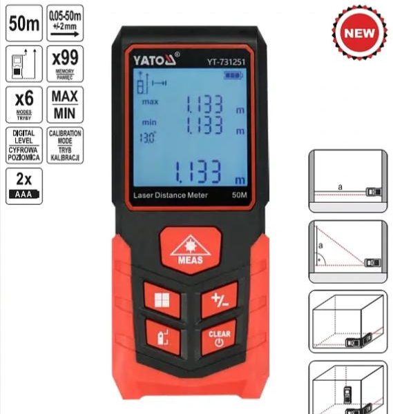Máy Đo Khoảng Cách Laser YATO YT-731251