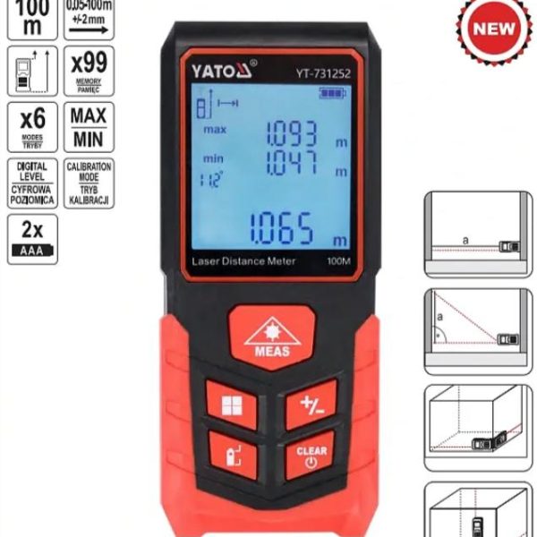Máy Đo Khoảng Cách Laser YATO YT-731252