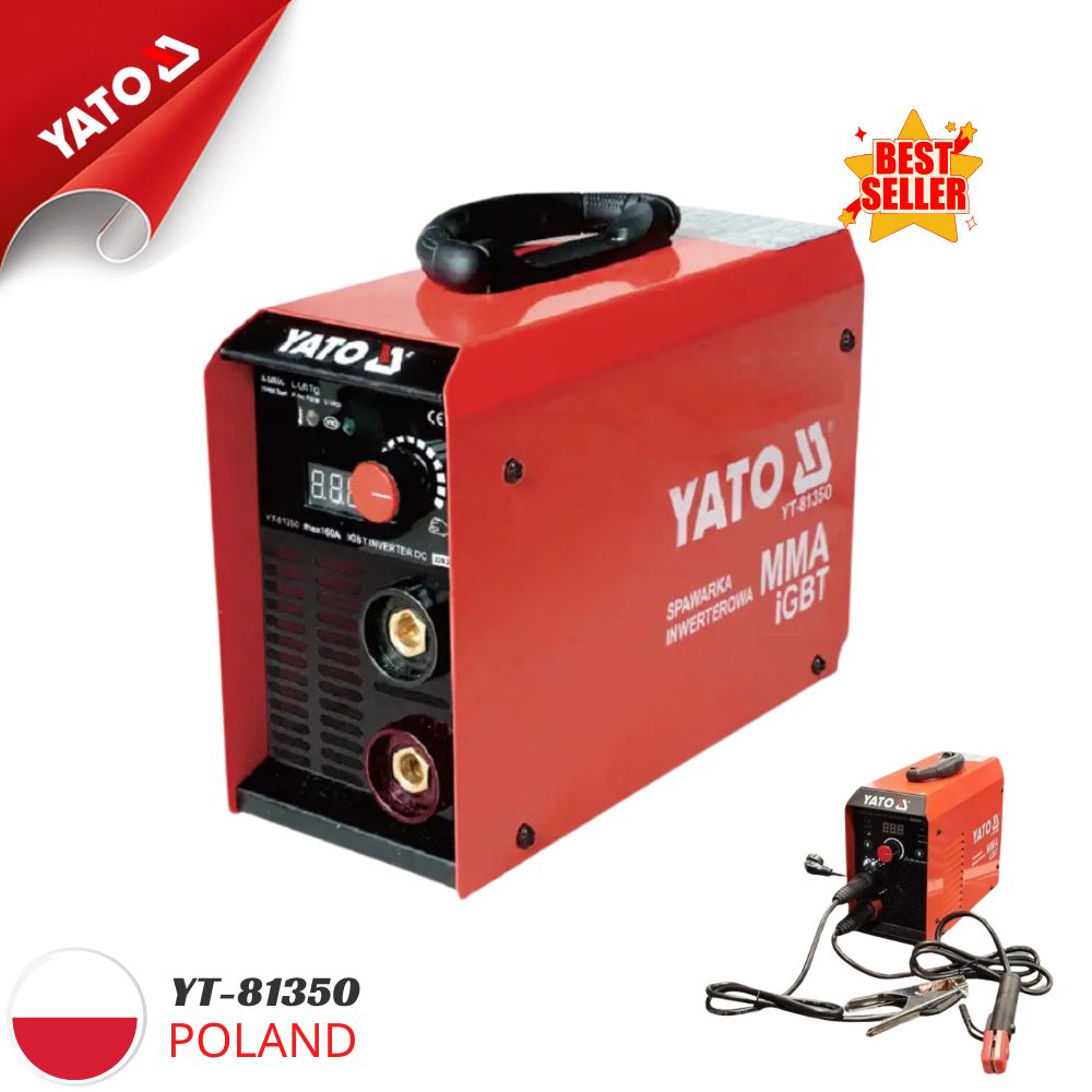 Máy Hàn YATO YT-81350 Máy Hàn YATO YT-81350: Giải Pháp Hàn Que Chuyên Nghiệp Với Công Nghệ IGBT Tiên Tiến