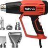 Súng Thổi Khí Nóng YATO YT-82296-1600W-Điều Khiển Nhiệt Độ Kỹ Thuật Số Súng Thổi Khí Nóng YATO YT-82296: Công Suất 1600W, Điều Khiển Nhiệt Độ Kỹ Thuật Số cho Hiệu Suất Tối Ưu