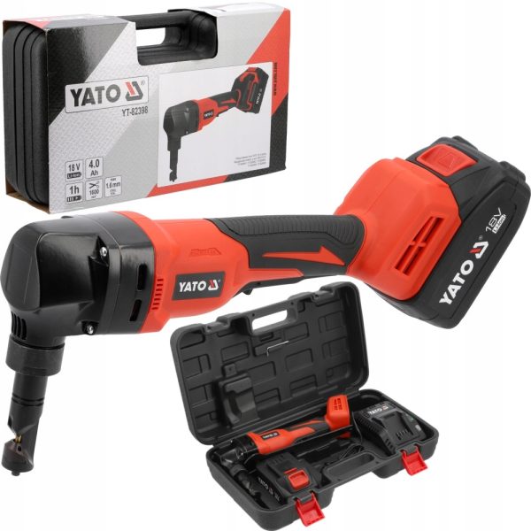 Máy Cắt Kim Loại Dùng Pin YATO YT-82398 & YT-82399: Cắt Tôn, Kim Loại Tấm Chính Xác, Nhanh Gọn