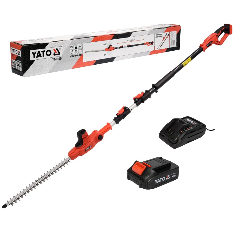Máy Tỉa Hàng Rào Dùng Pin YATO YT-82834 / YT-82835 Máy Tỉa Hàng Rào Dùng Pin YATO YT-82834 / YT-82835: Tầm Cao Mới, Linh Hoạt Cắt Tỉa