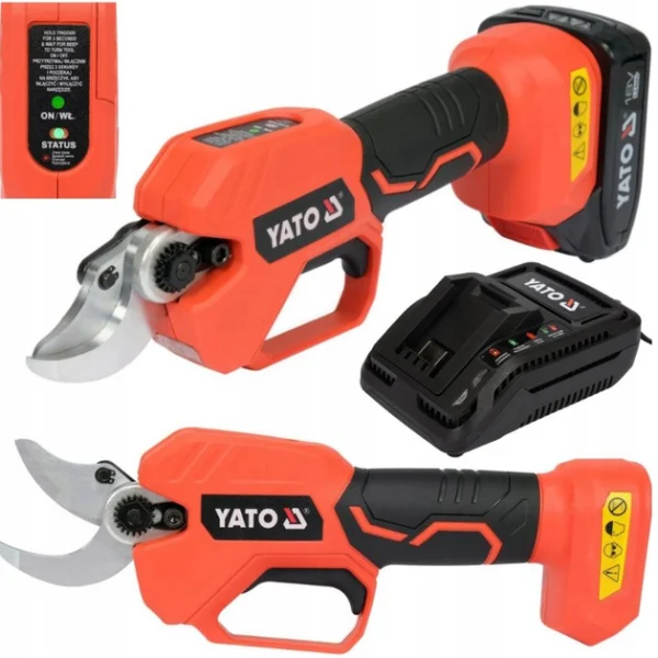 Kéo Cắt Cành Dùng Pin YATO YT-828377 & YT-828378: Cắt Tỉa Dễ Dàng, Không Mỏi Tay