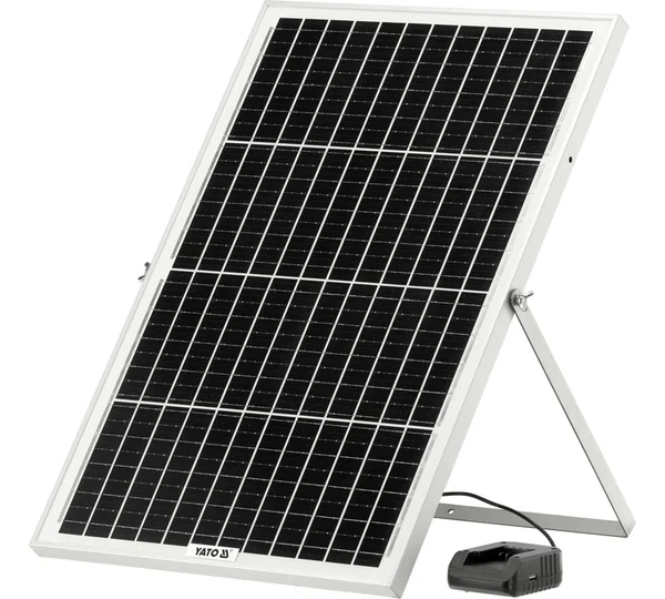 Bộ Sạc Pin Năng Lượng Mặt Trời & Ô tô YATO YT-828504 (18V, 2A): Năng Lượng Di Động, Linh Hoạt Mọi Nơi