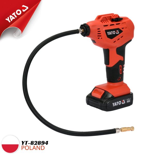 Máy Bơm Hơi Dùng Pin YATO YT-82894 & YT-82895: Nhỏ Gọn, Mạnh Mẽ, Tiện Lợi Mọi Lúc Mọi Nơi