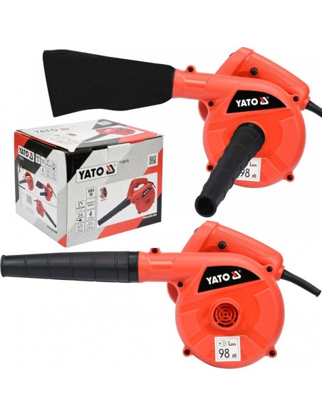 Máy Thổi Khí YATO YT-85170-600W Máy Thổi Khí YATO YT-85170: Sức Mạnh 600W, Đa Năng Hút Thổi – Giải Pháp Làm Sạch Hiệu Quả Cho Mọi Công Việc
