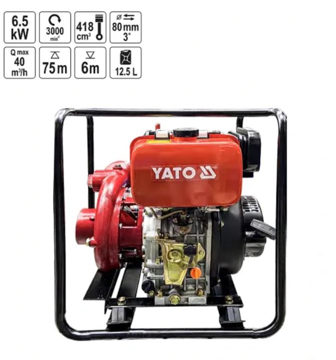 Máy Bơm Nước Chạy Dầu Diesel YATO YT-85415 Máy Bơm Nước Chạy Dầu Diesel YATO YT-85415: Giải Pháp Bơm Áp Lực Cao, Lưu Lượng Lớn Cho Mọi Thách Thức