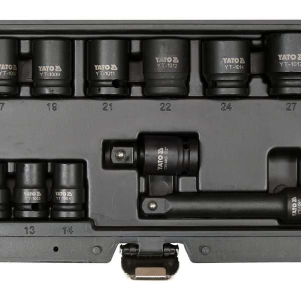 Bộ Đầu Khẩu Impact YATO YT-10255 (11 Chi Tiết): Giải Pháp Toàn Diện Cho Bu Lông Đai Ốc Cứng Đầu