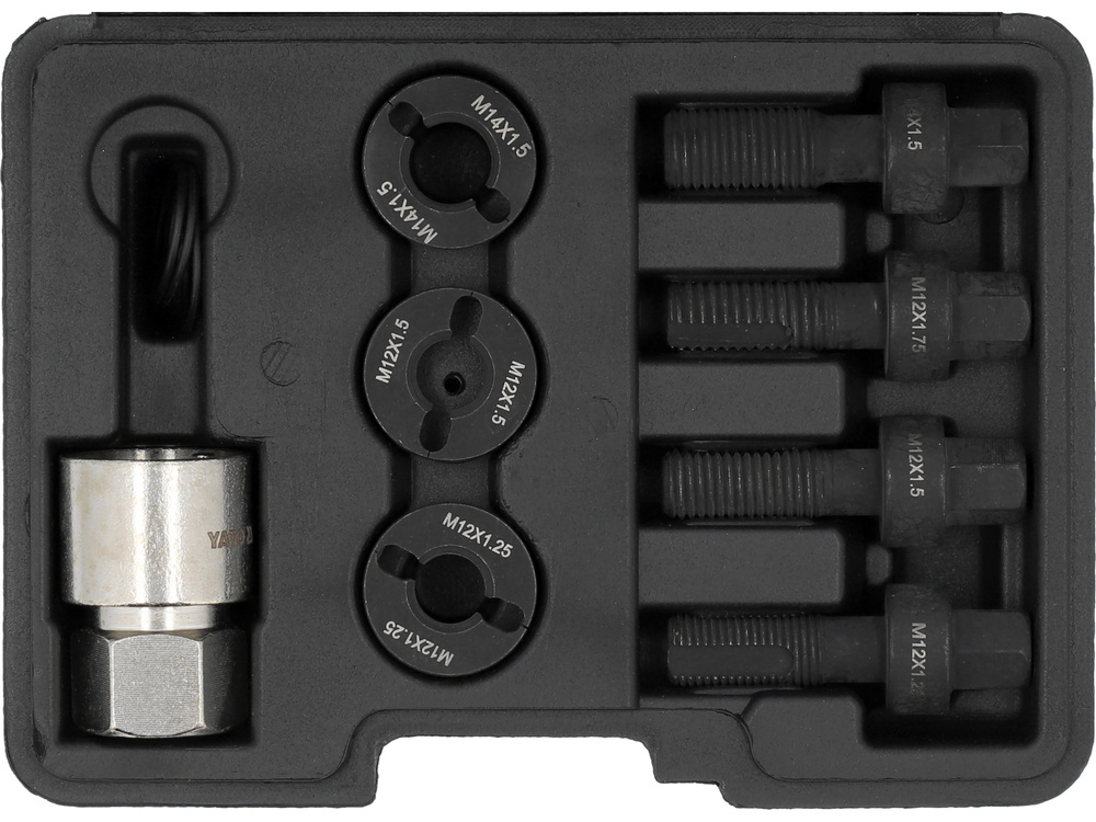 Bộ Dụng Cụ Sửa Chữa Ren Bánh Xe YATO YT-17595 (8 Chi Tiết)-Ren Bu Lông Bánh Xe Bị Hỏng Bộ Dụng Cụ Sửa Chữa Ren Bánh Xe YATO YT-17595 (8 Chi Tiết): Giải Pháp Hiệu Quả Cho Ren Bu Lông Bánh Xe Bị Hỏng