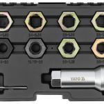 Bộ Dụng Cụ Sửa Chữa Ren Trục Láp Bánh Xe YATO YT-17605 (10 Chi Tiết): Phục Hồi Ren Trục Hiệu Quả và Chính Xác