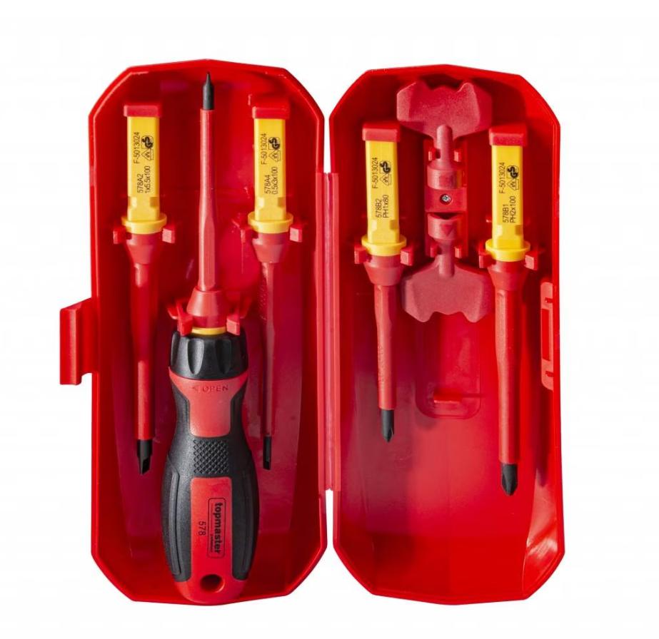 Bộ Tua Vít Thay Mũi Cách Điện YATO YT-28294 (8 Chi Tiết) Bộ Tua Vít Thay Mũi Cách Điện YATO YT-28294 (8 Chi Tiết): Đa Năng, Siêu Bền & An Toàn 1000V!