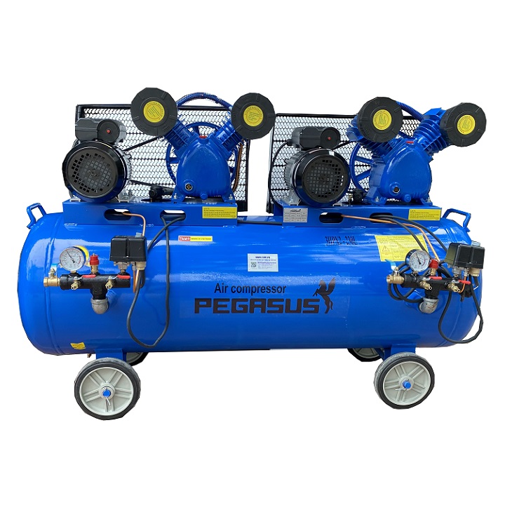 Máy Nén Khí Dây Đai TM-V-0.25/8×2-230L 3HPx2 Pegasus Máy Nén Khí Dây Đai TM-V-0.25/8×2-230L 3HPx2 Pegasus