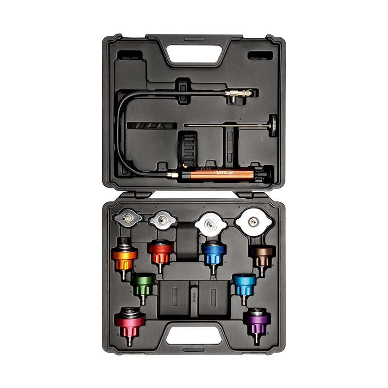 Bộ Dụng Cụ Kiểm Tra Áp Suất Két Nước Đa Năng YATO YT-0672-Hệ Thống Làm Mát Bộ Dụng Cụ Kiểm Tra Áp Suất Két Nước Đa Năng YATO YT-0672: Giải Pháp Toàn Diện Cho Hệ Thống Làm Mát