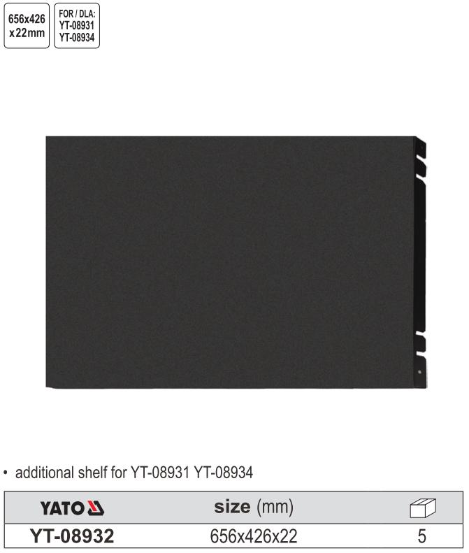 Kệ Tủ YATO YT-08932: Cho Tủ YT-08931 và YT-08934 Kệ Tủ YATO YT-08932: Giải Pháp Mở Rộng Không Gian Lưu Trữ Cho Tủ YT-08931 và YT-08934