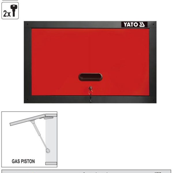 Tủ Treo Tường YATO YT-08935: Giải Pháp Lưu Trữ Gọn Nhẹ Cho Xưởng Cơ Khí