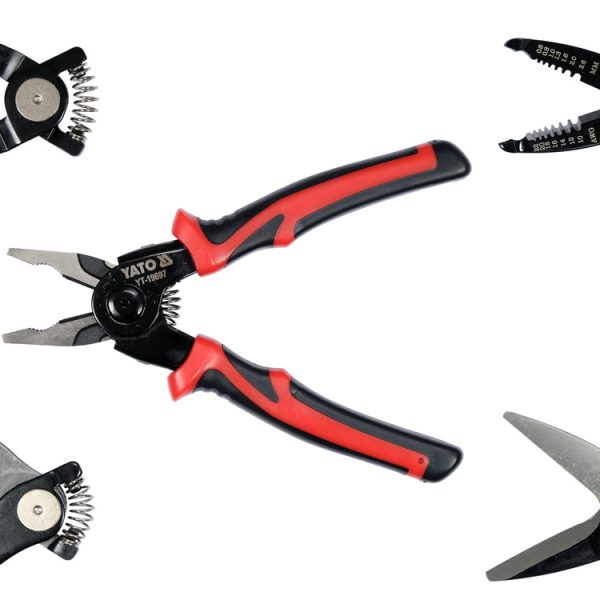 Bộ kìm đa năng 5 trong 1 (5 in 1 pliers set for electricians) YATO YT-19697