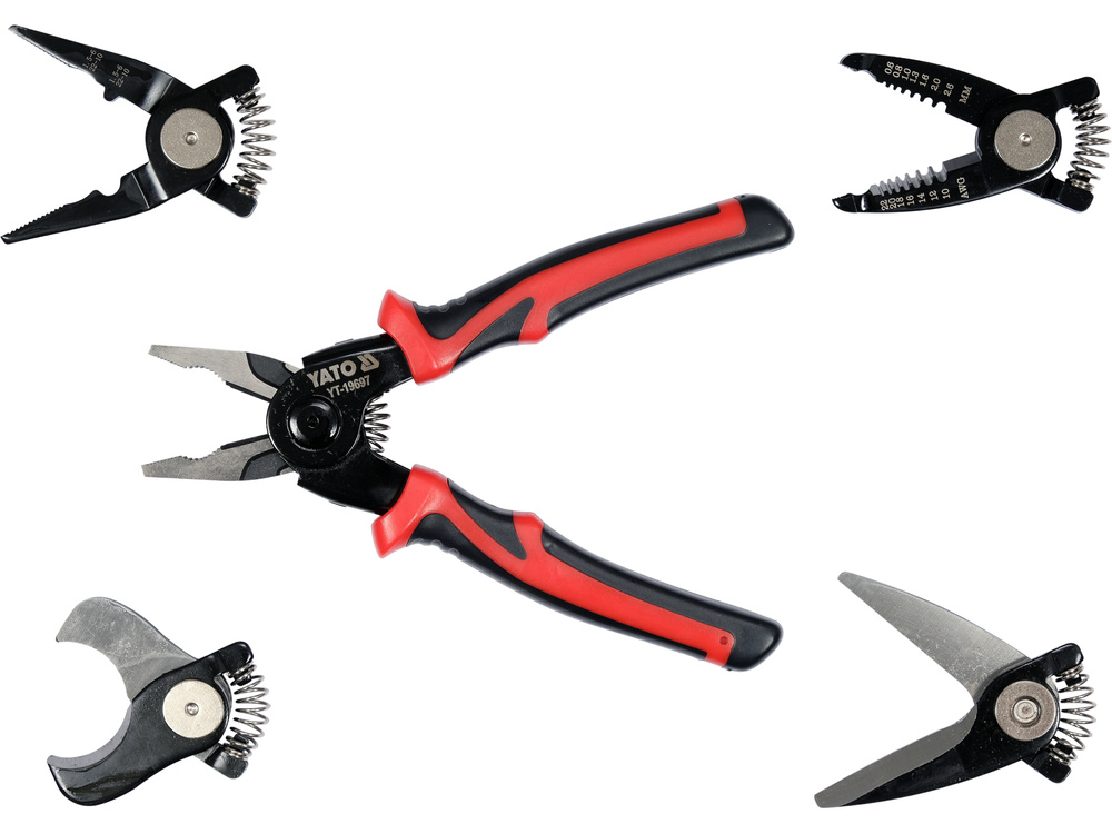 Bộ kìm đa năng 5 trong 1 (5 in 1 pliers set for electricians) YATO YT-19697 Bộ kìm đa năng 5 trong 1 (5 in 1 pliers set for electricians) YATO YT-19697