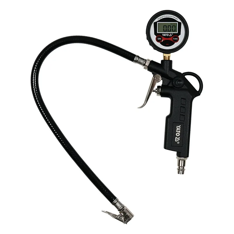 Súng Bơm Lốp Có Đồng Hồ Điện Tử YATO YT-23702 Súng Bơm Lốp Có Đồng Hồ Điện Tử YATO YT-23702: Chuyên Nghiệp và Chính Xác