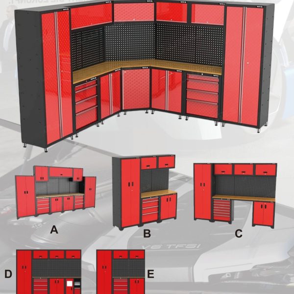 Hệ thống tủ workshop cho gara, xưởng cơ khí