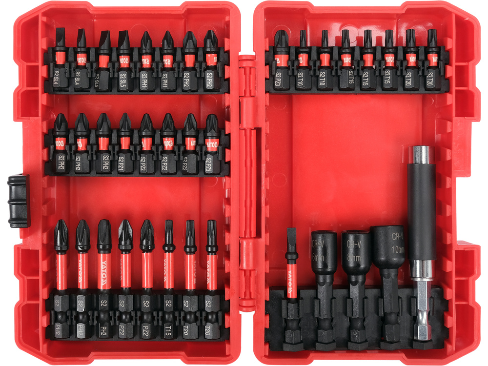 Bộ Mũi Vặn Vít Đa Năng 1/4" YATO YT-04616 Bộ Mũi Vặn Vít Đa Năng 1/4" YATO YT-04616: Chuyên Dụng, Lực Vặn Mạnh Mẽ