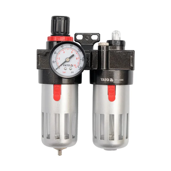 Bộ Lọc Khí, Điều Áp và Bơm Dầu YATO YT-2385: Giải Pháp 3 trong 1 Cho Hiệu Quả Tối Đa Của Hệ Thống Khí Nén