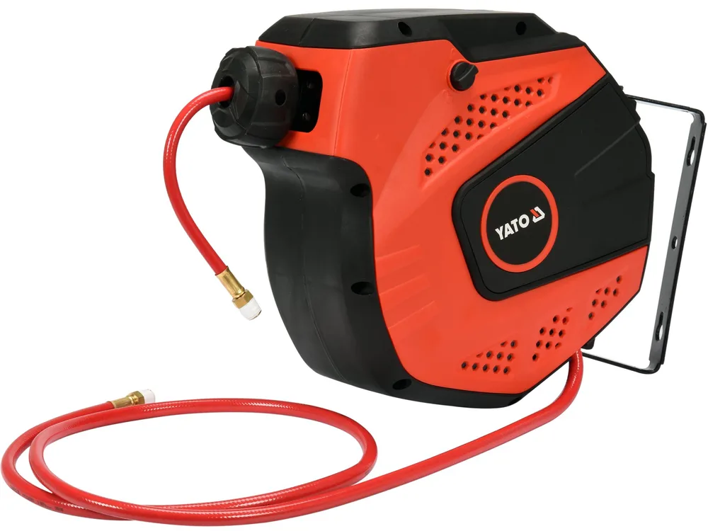 Hộp Cuộn Dây Hơi Tự Rút 14m YATO YT-24243 Hộp Cuộn Dây Hơi Tự Rút 14m YATO YT-24243: Giải Pháp Chuyên Nghiệp Cho Không Gian Làm Việc Gọn Gàng