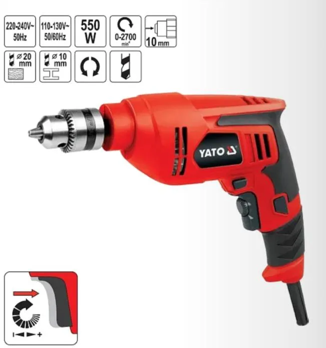 Máy Khoan Điện YATO YT-82031: 550W Máy Khoan Điện YATO YT-82031: 550W, Hiệu Suất Cao và Đa Năng