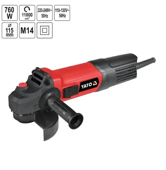 Máy Mài Góc YATO YT-82088-760W, Đĩa 115mm Máy Mài Góc YATO YT-82088: Công Suất 760W, Đĩa 115mm, Đa Dụng cho Công Việc Chuyên Nghiệp