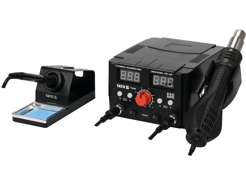 Trạm Hàn Thiếc và Khò Nóng 2 trong 1 YATO YT-82458 Trạm Hàn Thiếc và Khò Nóng 2 trong 1 YATO YT-82458